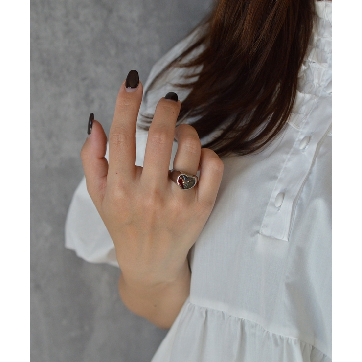 Puffy Heart Ring Stainless 316L | earyear | 詳細画像3 