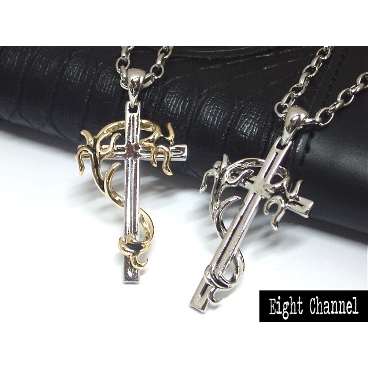 炎のクロスネックレス 十字架 ロック 品番 Ecla0000119 Eight Channel エイトチャンエル のメンズファッション通販 Shoplist ショップリスト