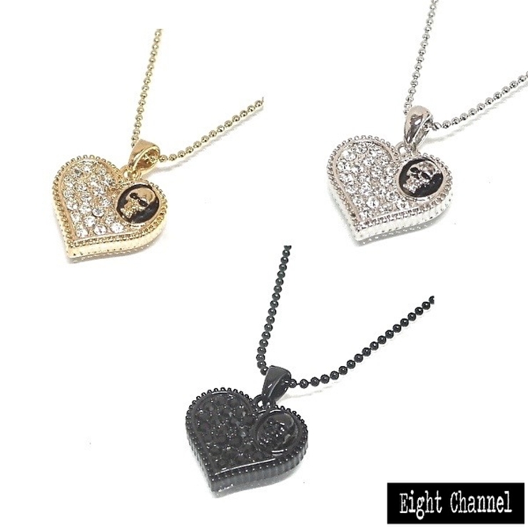 かわいいハートスカルペンダント ドクロ Rock 品番 Ecla Eight Channel エイトチャンエル のメンズファッション通販 Shoplist ショップリスト