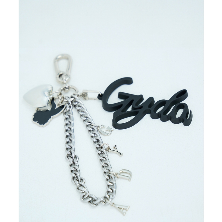 ブラック | GYDA(ジェイダ)ビッグロゴチャーム 巾着付き GY-A392 | ELGAES