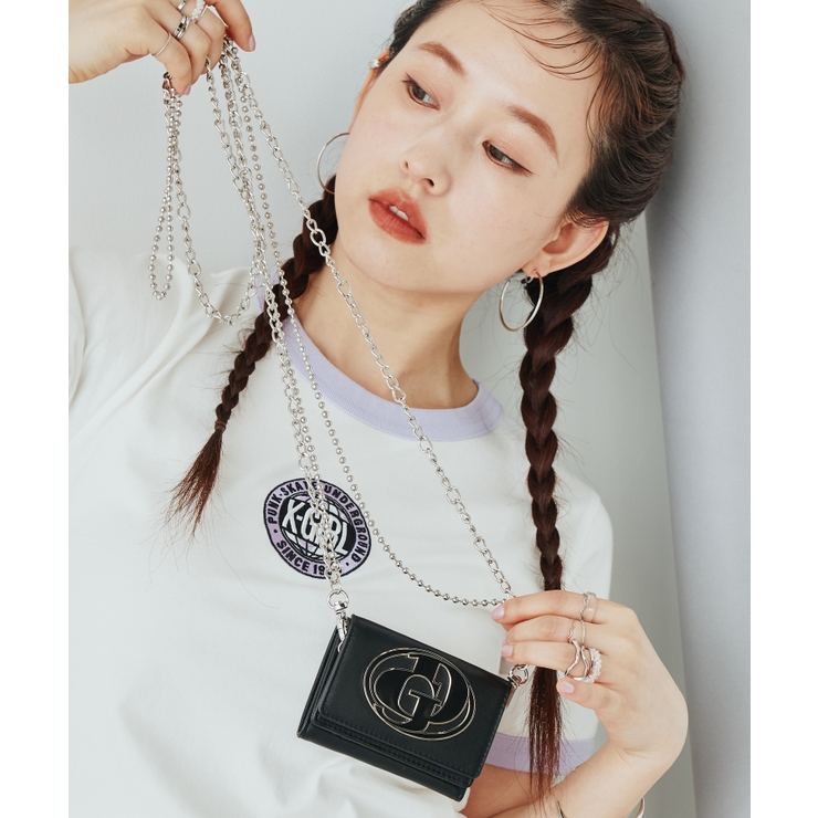 ブラック | 【WEB限定商品】GYDA(ジェイダ)チェーンウォレット GY-W333 | ELGAES