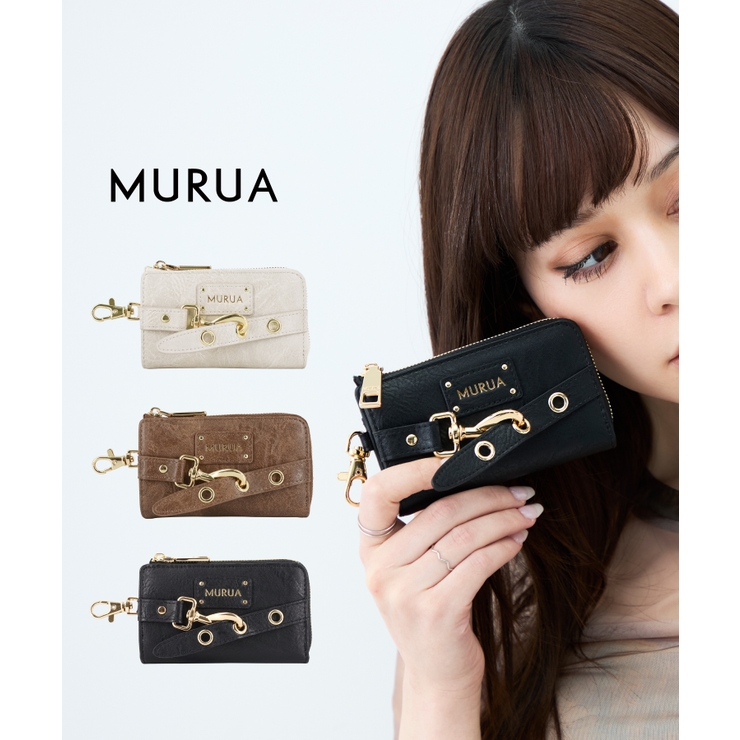MURUA(ムルーア)ナスカン付きL字ファスナーキーケース MR W1423 | ELGAES | 詳細画像1 