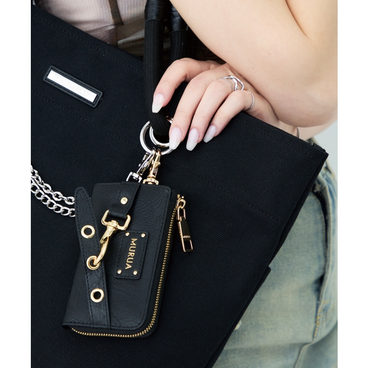 MURUA(ムルーア)ナスカン付きL字ファスナーキーケース MR W1423 | ELGAES | 詳細画像5 