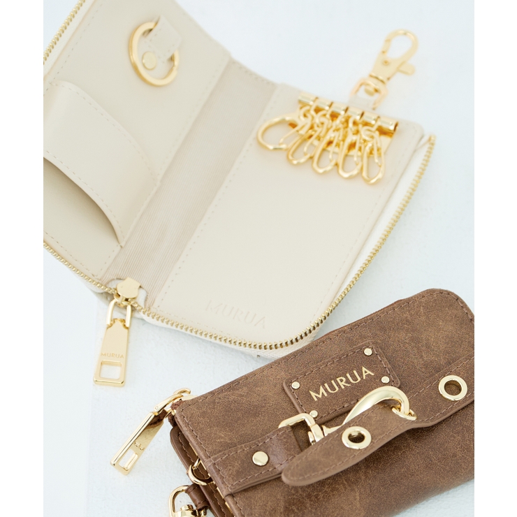 MURUA(ムルーア)ナスカン付きL字ファスナーキーケース MR W1423 | ELGAES | 詳細画像9 