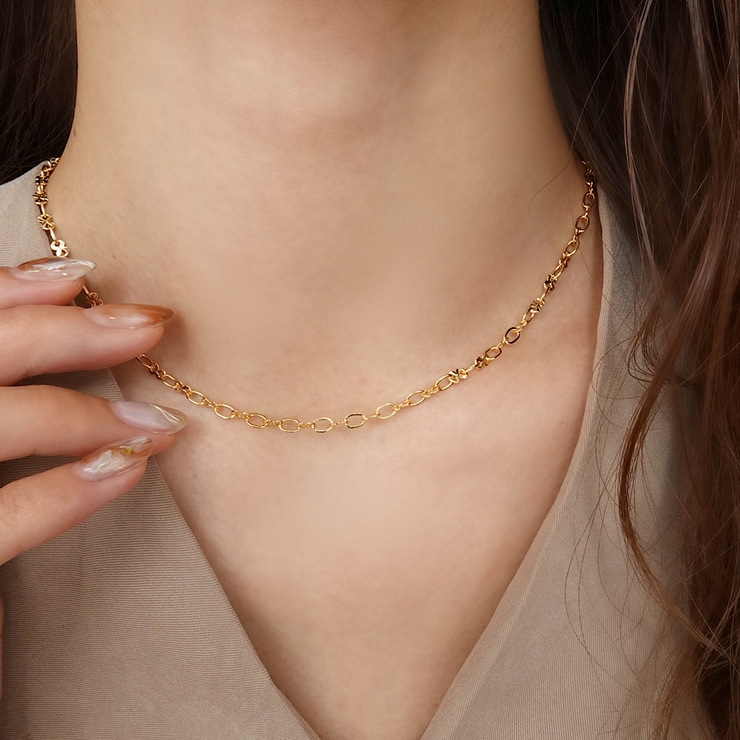 コンピレーションチェーンネックレス ニッケルフリー 品番 Ejea Enjoueel アンジュエール のレディースファッション通販 Shoplist ショップリスト