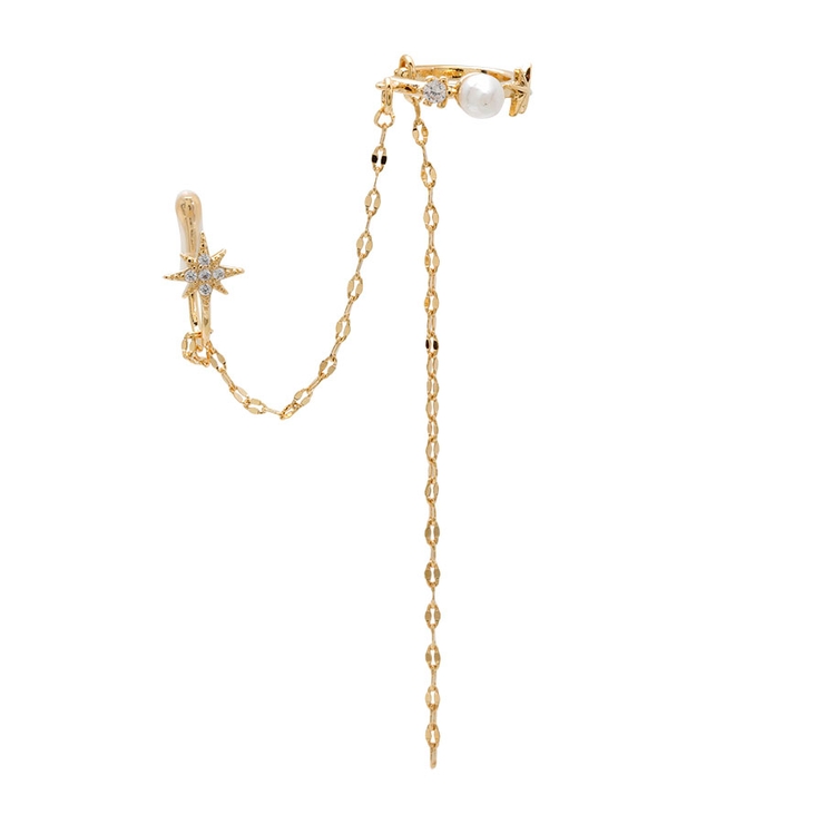 シャインパールダブルイヤーカフ【ニッケルフリー】 | enjoueel  | 詳細画像2 