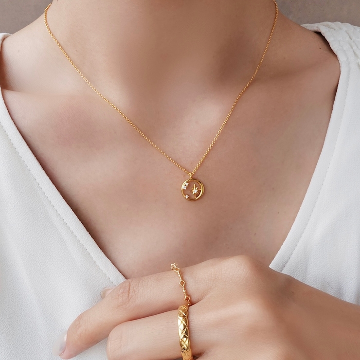 ワールドシャインネックレス【ニッケルフリー】 | enjoueel  | 詳細画像1 