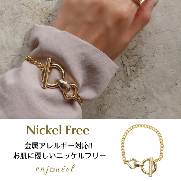 マンテルスピアチェーンブレスレット【ニッケルフリー】 | enjoueel  | 詳細画像1 