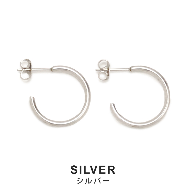 C型スリムフープステンレスピアス SUS サージカル | FACION | 詳細画像2 