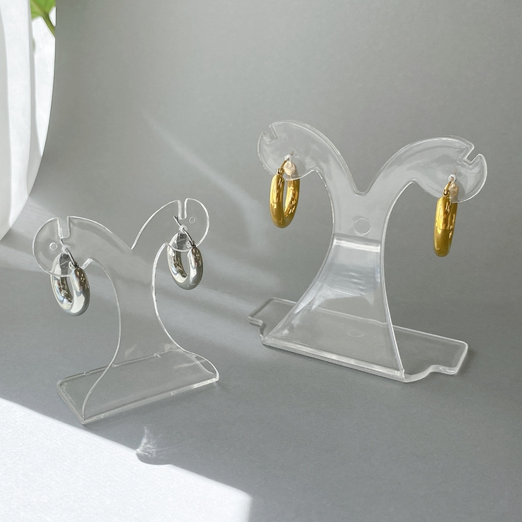 チャンキーフープステンレスメタルピアス サージカルステンレス金属アレルギー | FACION | 詳細画像4 