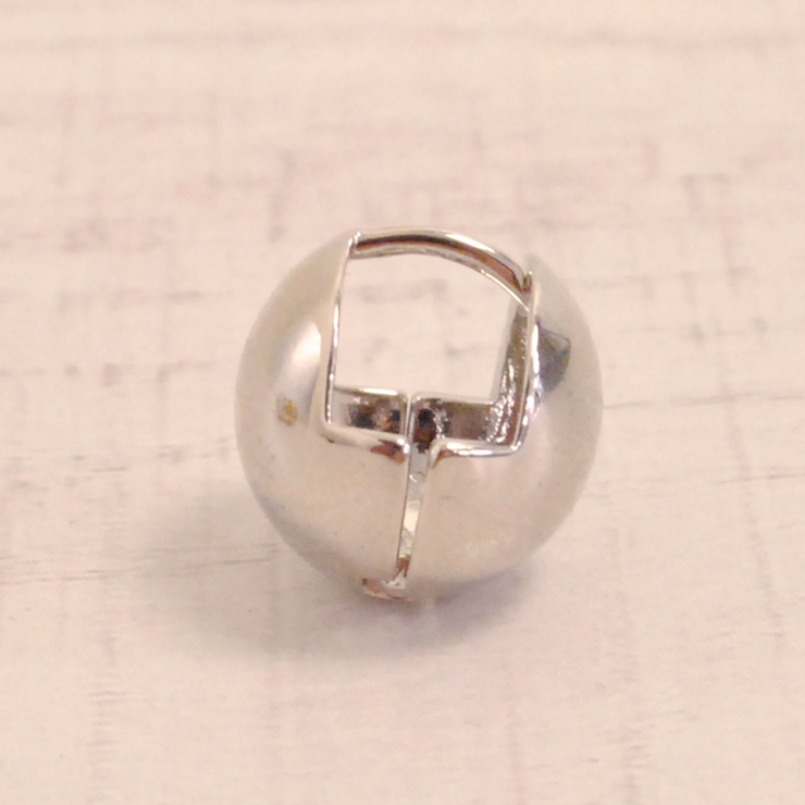 メタルラウンドボールワンタッチピアス 丸 球体 | FACION | 詳細画像2 