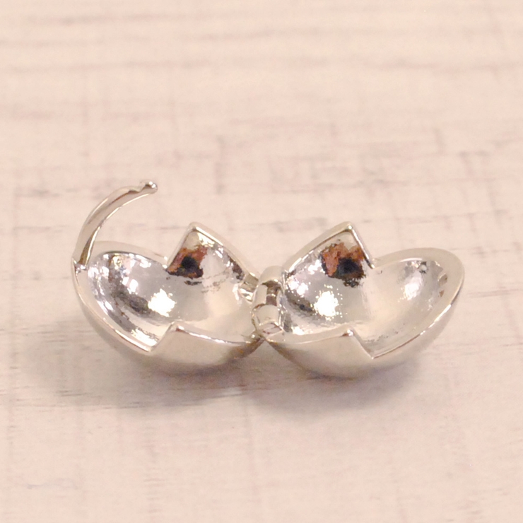 メタルラウンドボールワンタッチピアス 丸 球体 | FACION | 詳細画像3 