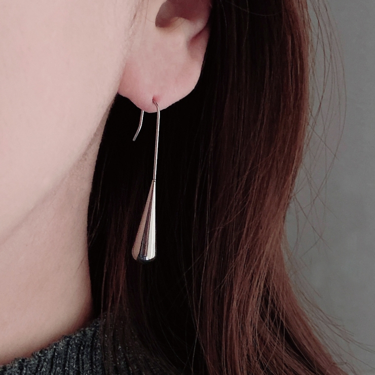 ドロップステンレスフックピアス  サージカルステンレス金属アレルギー | FACION | 詳細画像5 