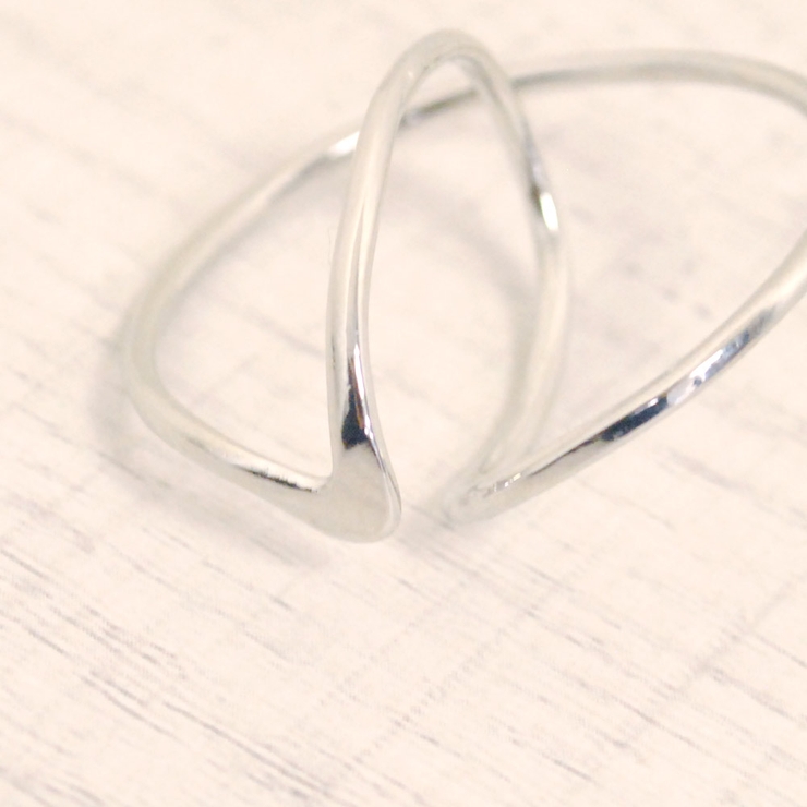 両耳用ニュアンスラインイヤーカフノンホールピアスイヤリング 軟骨ピアス | FACION | 詳細画像2 