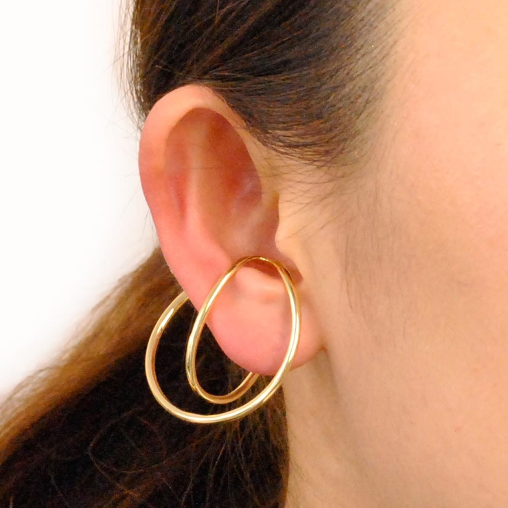 両耳用ニュアンスラインイヤーカフノンホールピアスイヤリング 軟骨ピアス | FACION | 詳細画像7 