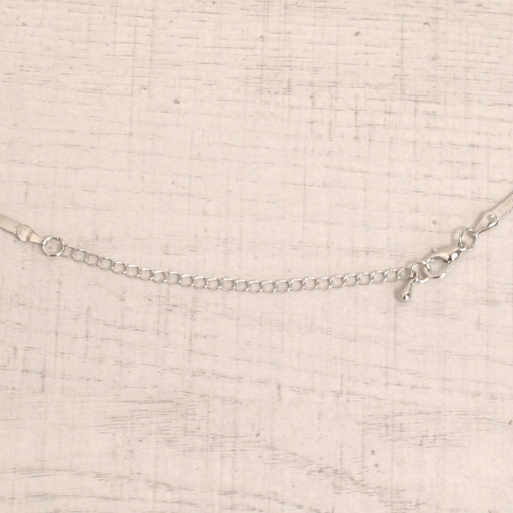 幅広スネークチェーンネックレス ゴールドシルバーパーティー結婚式オケージョン | FACION | 詳細画像3 