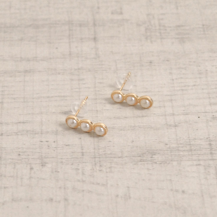 3pcsパールラインピアス パーティー結婚式二次会 | FACION | 詳細画像4 