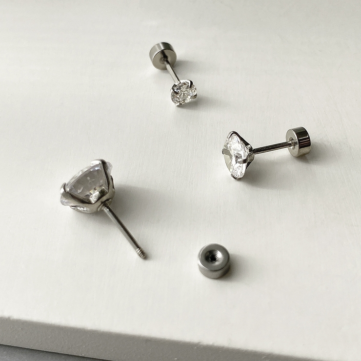 ステンレスCZボディピアス 軟骨ピアス 20G | FACION | 詳細画像5 