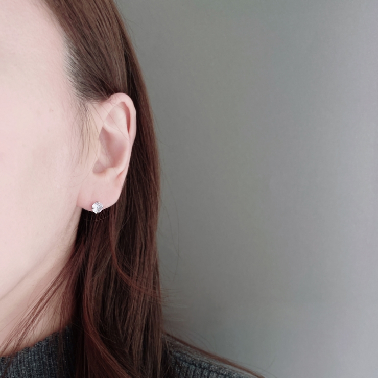 ステンレスCZバーベルボディピアス 軟骨ピアス 片耳用 | FACION | 詳細画像5 