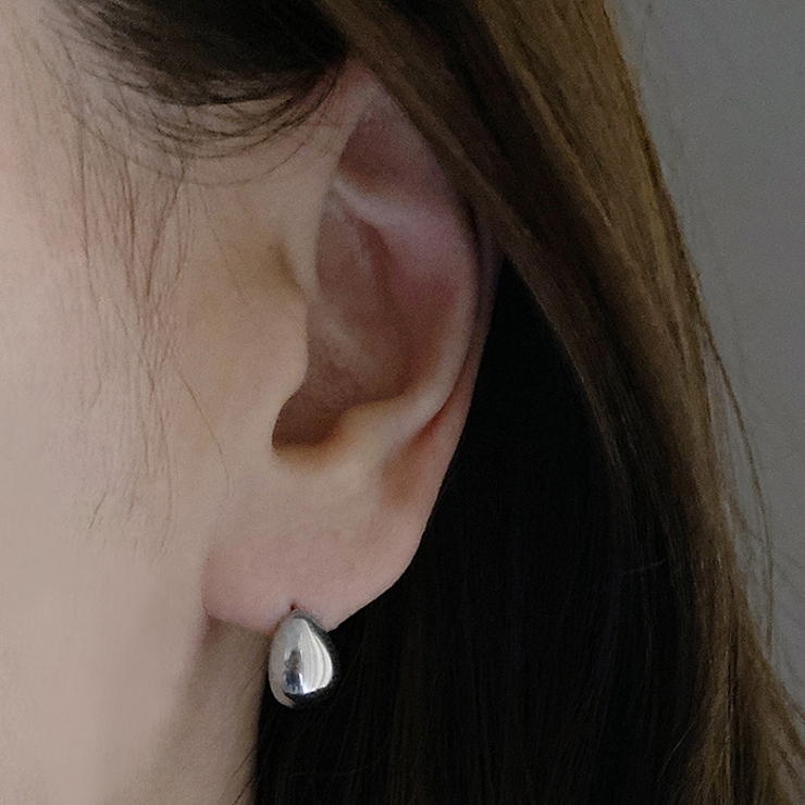 プランプビーンズステンレスピアス ドロップ 涙型 | FACION | 詳細画像6 
