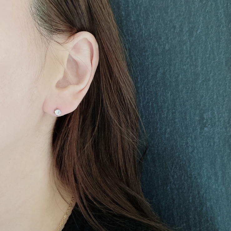 ジルコニア２連チェーン2WAYステンレスピアス サージカルステンレスシルバーゴー… | FACION | 詳細画像9 