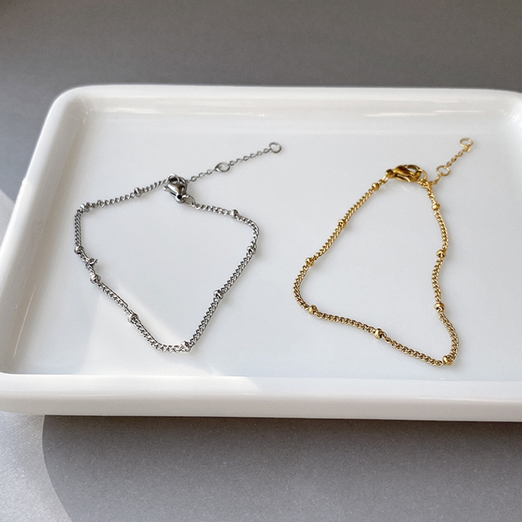 ステーションチェーンステンレスブレスレット サージカルステンレス | FACION | 詳細画像3 