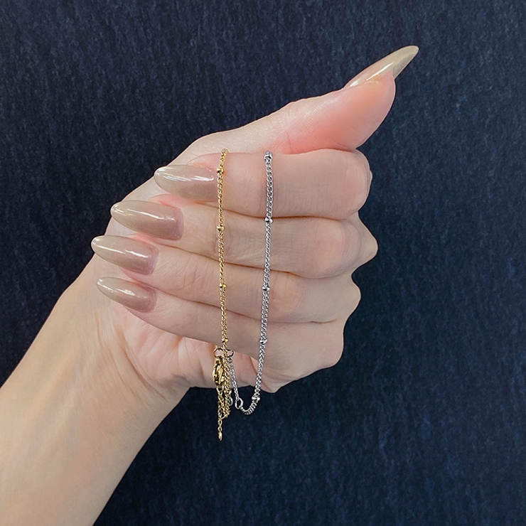 ステーションチェーンステンレスブレスレット サージカルステンレス | FACION | 詳細画像10 