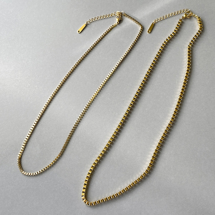 ベネチアンチェーンステンレスネックレス サージカルステンレス チョーカー男女兼用… | FACION | 詳細画像3 