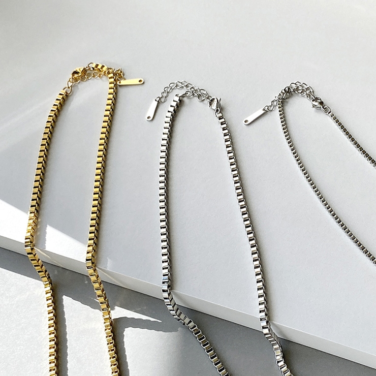 ベネチアンチェーンステンレスネックレス サージカルステンレス チョーカー男女兼用… | FACION | 詳細画像6 