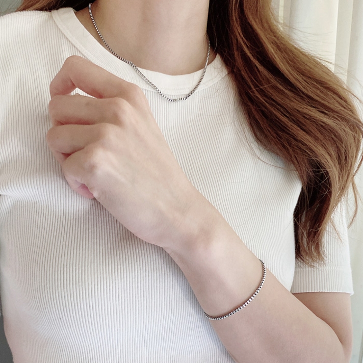 ベネチアンチェーンステンレスネックレス サージカルステンレス チョーカー男女兼用… | FACION | 詳細画像11 