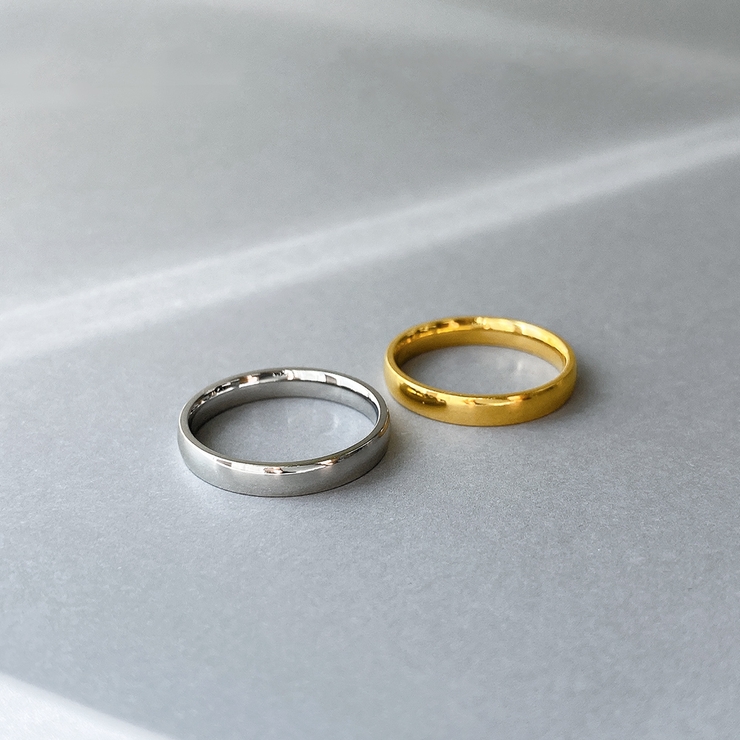 甲丸ステンレスメタルリング 金属アレルギー つけっぱなし | FACION | 詳細画像1 