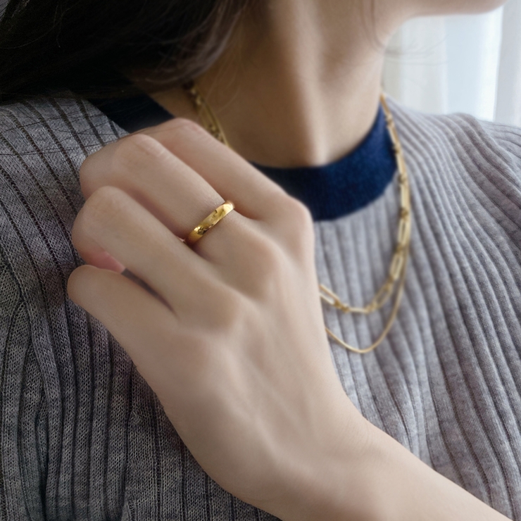 甲丸ステンレスメタルリング 金属アレルギー つけっぱなし | FACION | 詳細画像10 