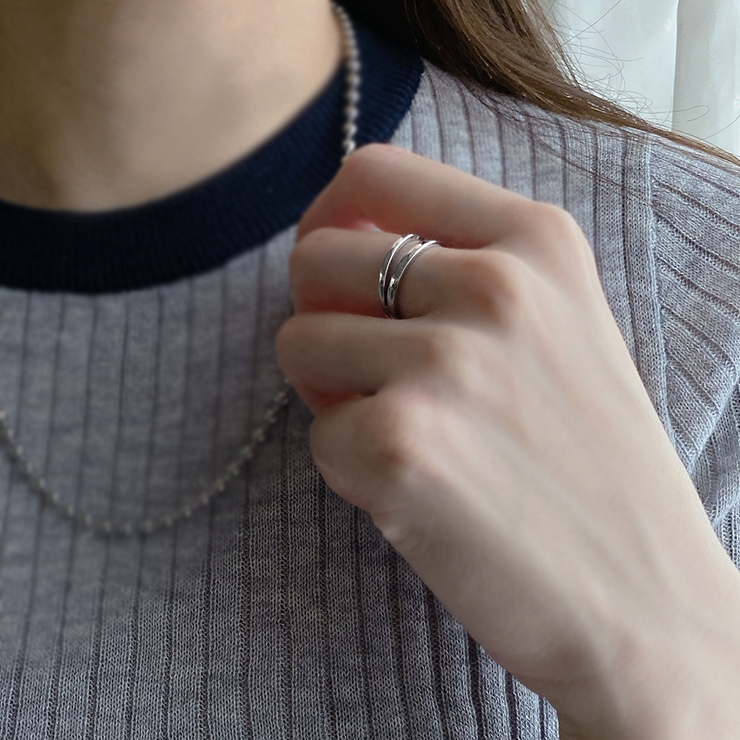 ダブルラインステンレスメタルリング 金属アレルギー つけっぱなし | FACION | 詳細画像7 