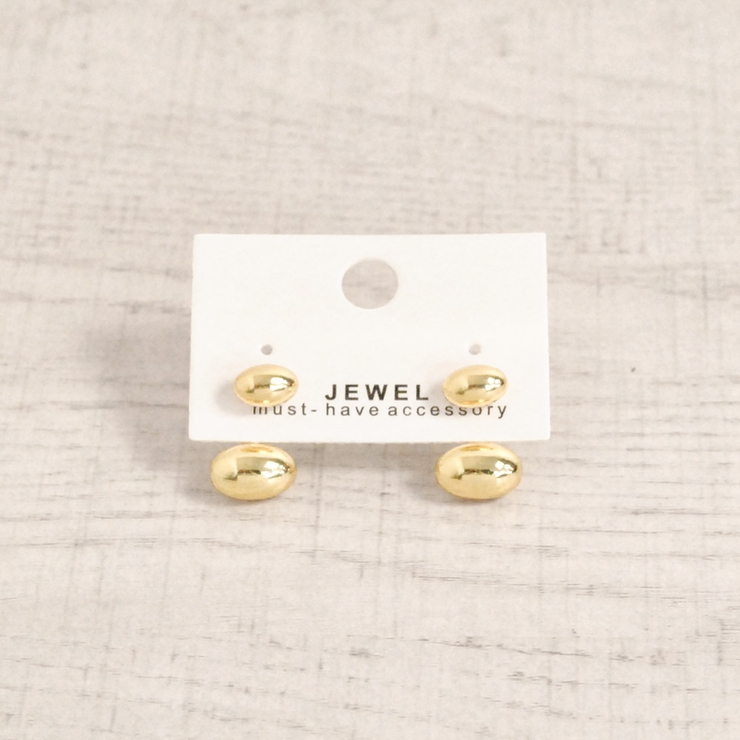 ゴールド | ビーンズメタル2WAYぶらピアス シルバーゴールドプチプラ小豆 | FACION
