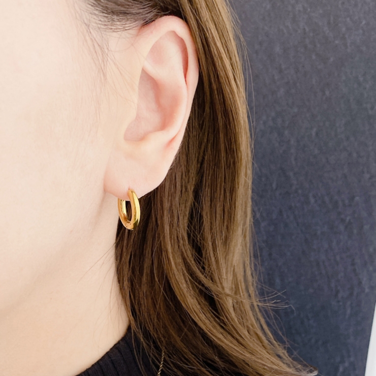 両耳用ステンレスフープピアス サージカルステンレス メンズ レディース 開閉式 | FACION | 詳細画像7 