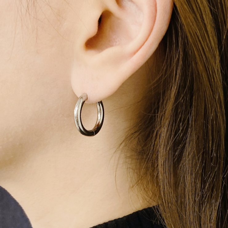 両耳用ステンレスフープピアス サージカルステンレス メンズ レディース 開閉式 | FACION | 詳細画像9 