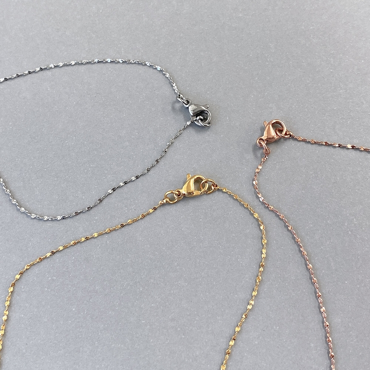 スクリューチェーンステンレスネックレス 華奢 316L | FACION | 詳細画像5 