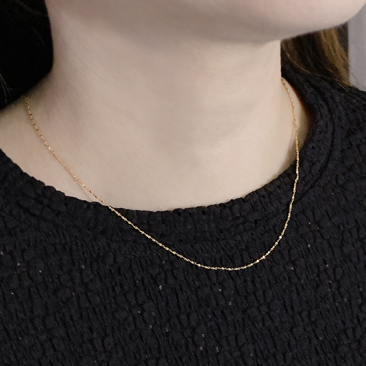 スクリューチェーンステンレスネックレス 華奢 316L | FACION | 詳細画像8 