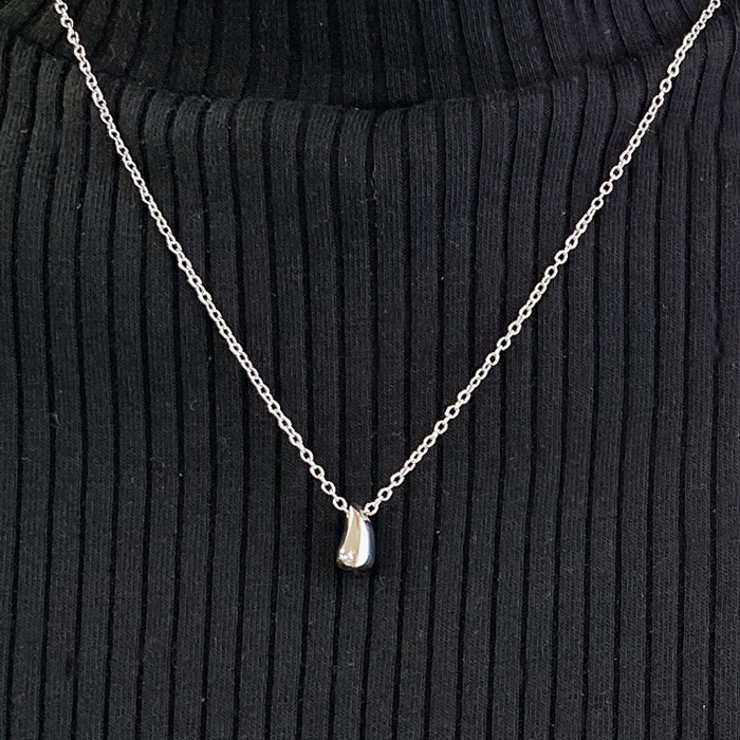 ドロップ型メタルステンレスネックレス サージカルステンレス316L | FACION | 詳細画像11 