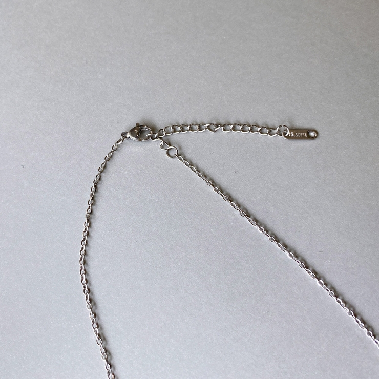 一粒ラウンドストーンステンレスネックレス レディース サージカルステンレス316… | FACION | 詳細画像7 