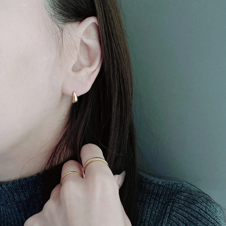 ミニドロップステンレスピアス  涙型しずく型サージカルステンレス316L | FACION | 詳細画像9 