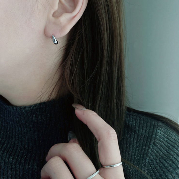 ミニドロップステンレスピアス  涙型しずく型サージカルステンレス316L | FACION | 詳細画像12 