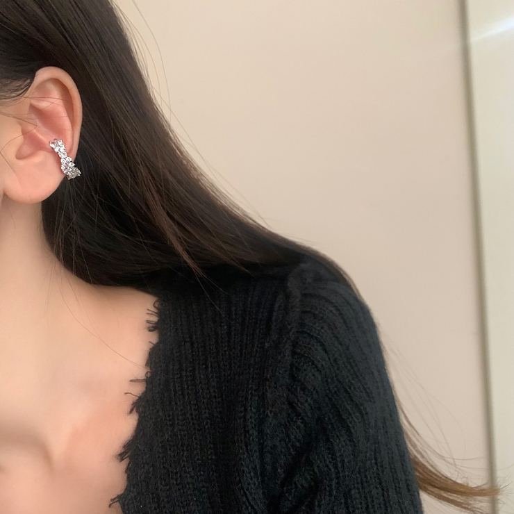 片耳用ジルコニアストーンイヤーカフ 軟骨ピアスイヤリングレディース | FACION | 詳細画像6 