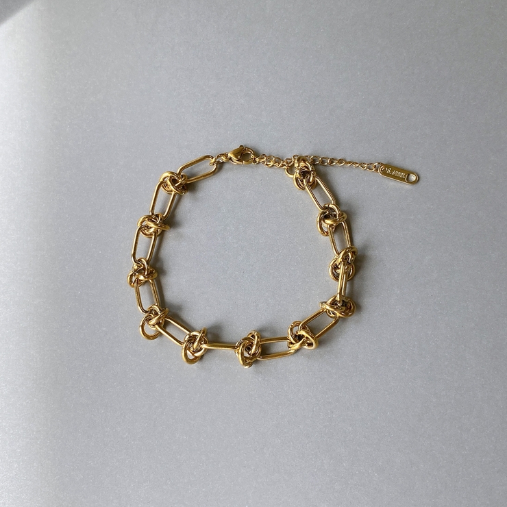 ジャスパーのガネーシャにカラフルサゲニティックのデザインブレスレット シャイニーフラワーブレスレット | 金属アレルギーに悩む女性