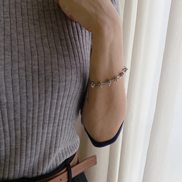 コネクトチェーンステンレスブレスレット サージカルステンレス316L ブレス | FACION | 詳細画像10 