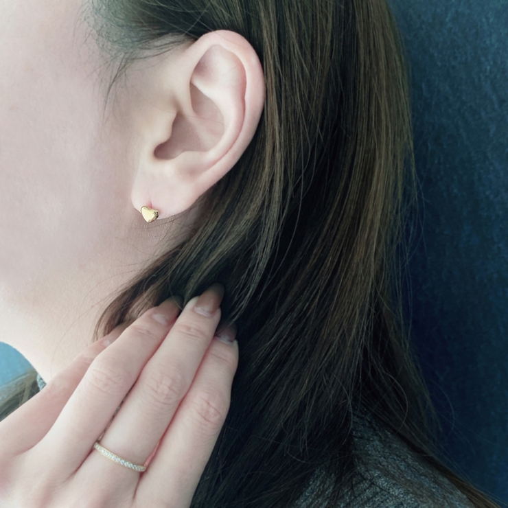 プランプミニハートステンレスピアス  サージカルステンレス316Lレディース | FACION | 詳細画像11 