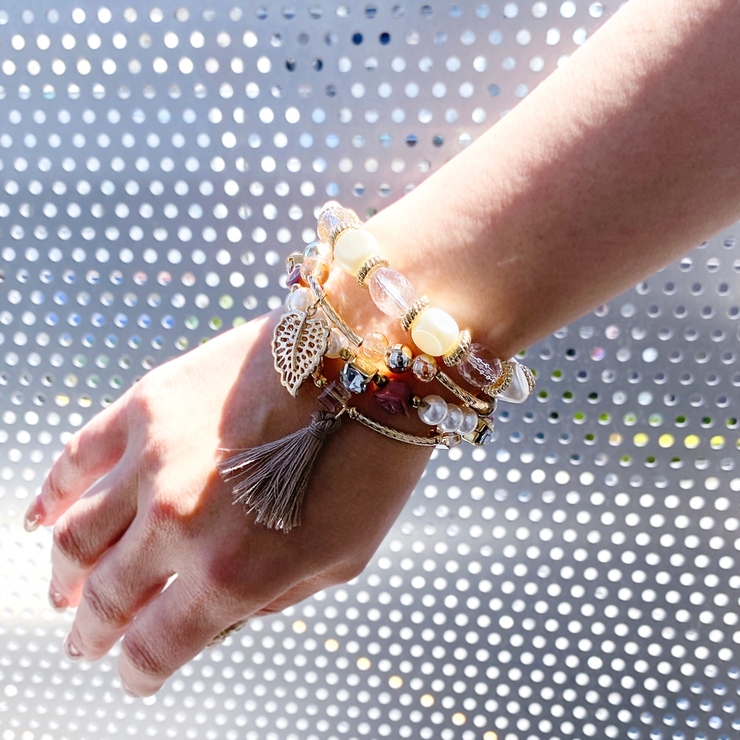 ボヘミアンビーズブレスレット4本セット 夏 アジアン | FACION | 詳細画像9 
