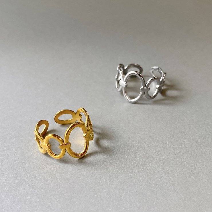 オーバルチェーンステンレスリング アレルギー対応 つけっぱなし | FACION | 詳細画像1 