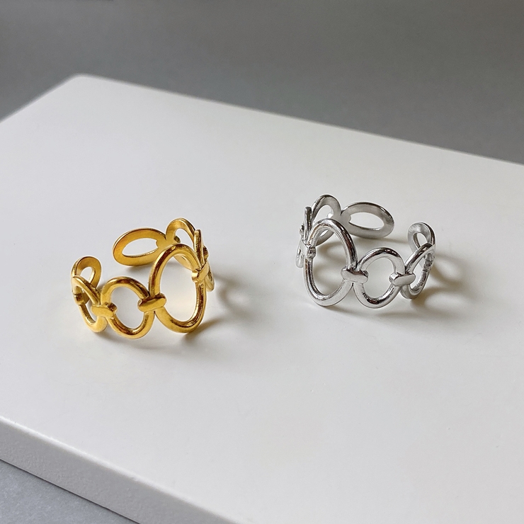 オーバルチェーンステンレスリング アレルギー対応 つけっぱなし | FACION | 詳細画像3 