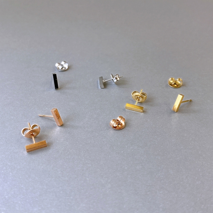 プチラインバーステンレスピアス レディースサージカルステンレス316L | FACION | 詳細画像3 